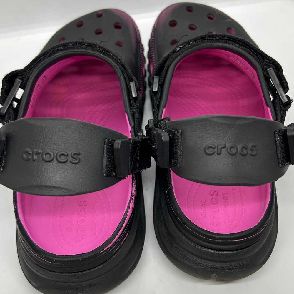 Post Malone x Crocs Duet Max Clog – Black/Pink Unisex - Men’s 10 Limited Edition - Picture 16 of 17